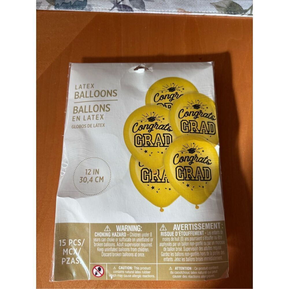 Graduation Latex Balloons, NWT